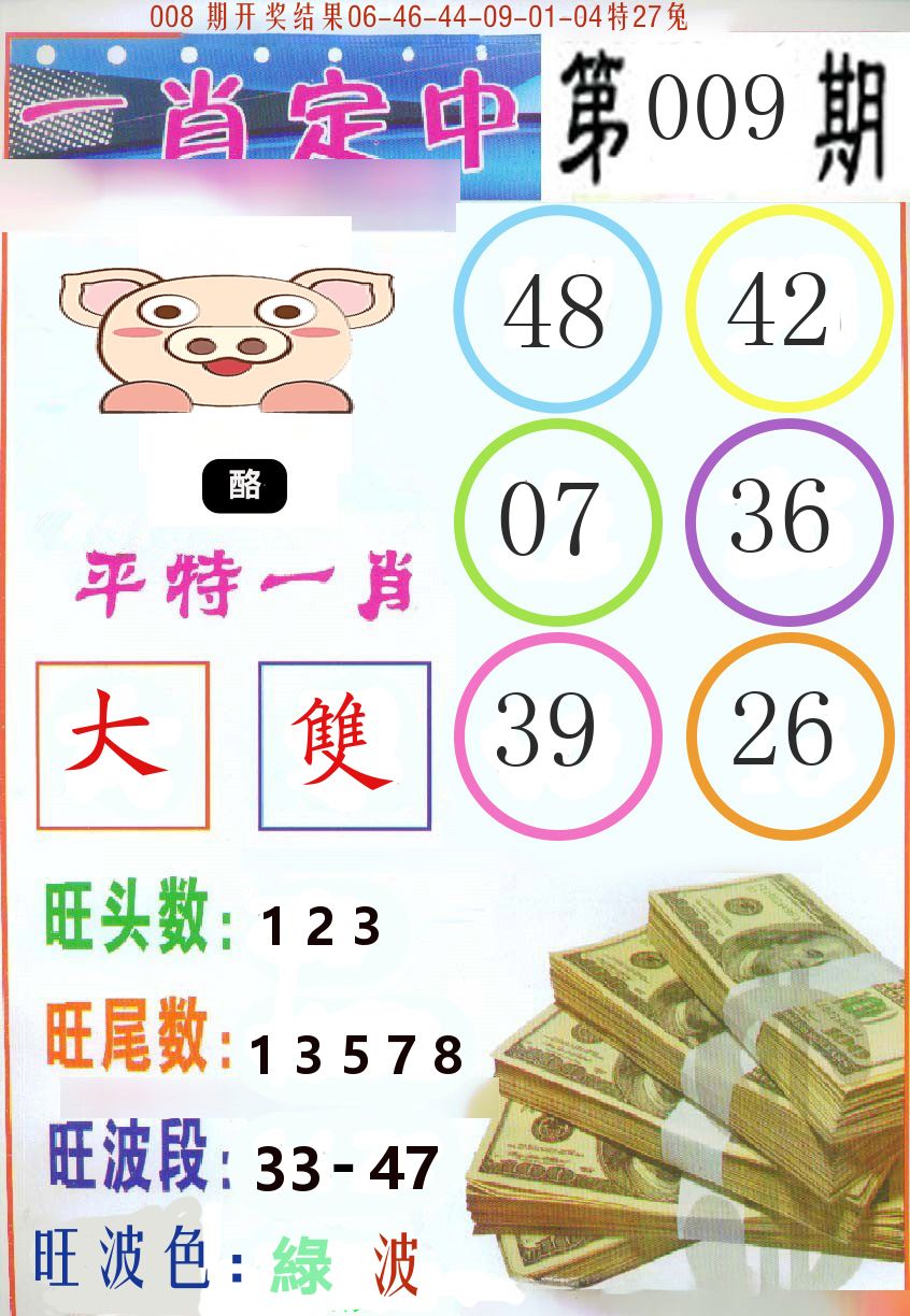 一肖定中 第9期