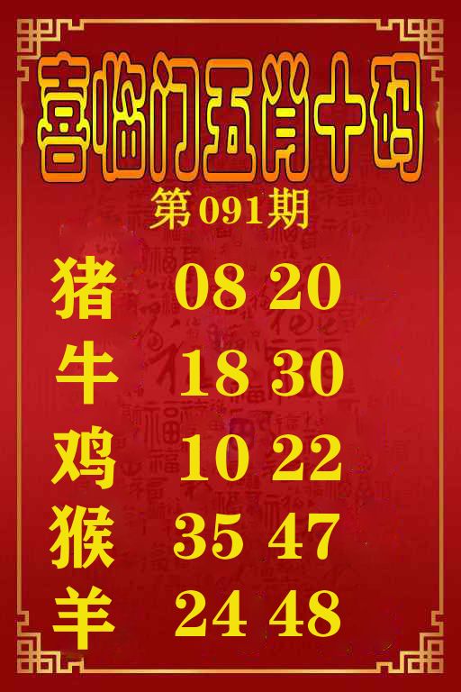 喜临门五肖十码 第91期