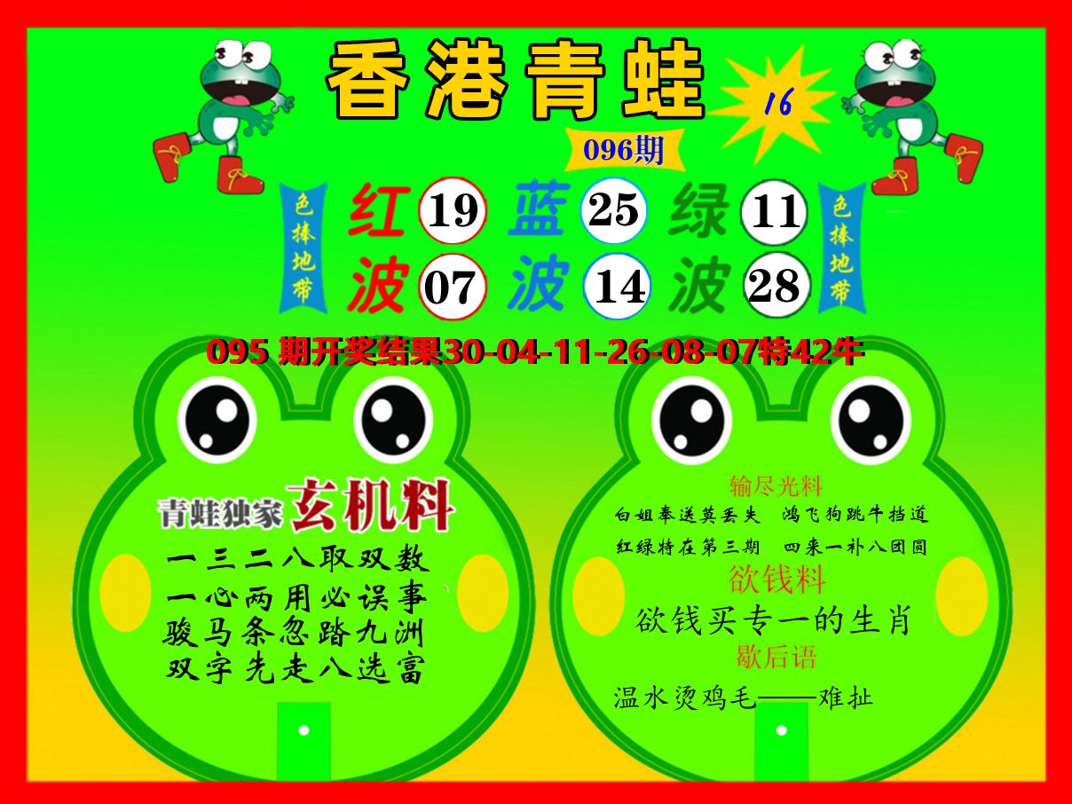 青蛙系列16 第96期