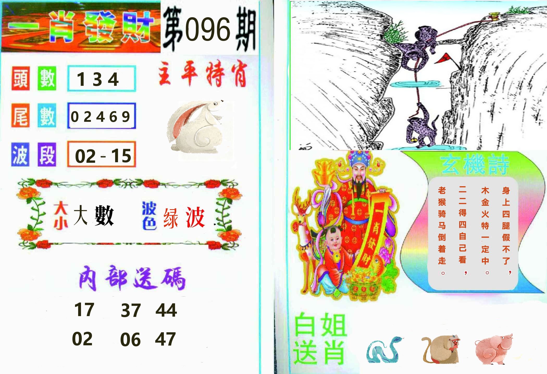 一肖發財 第96期