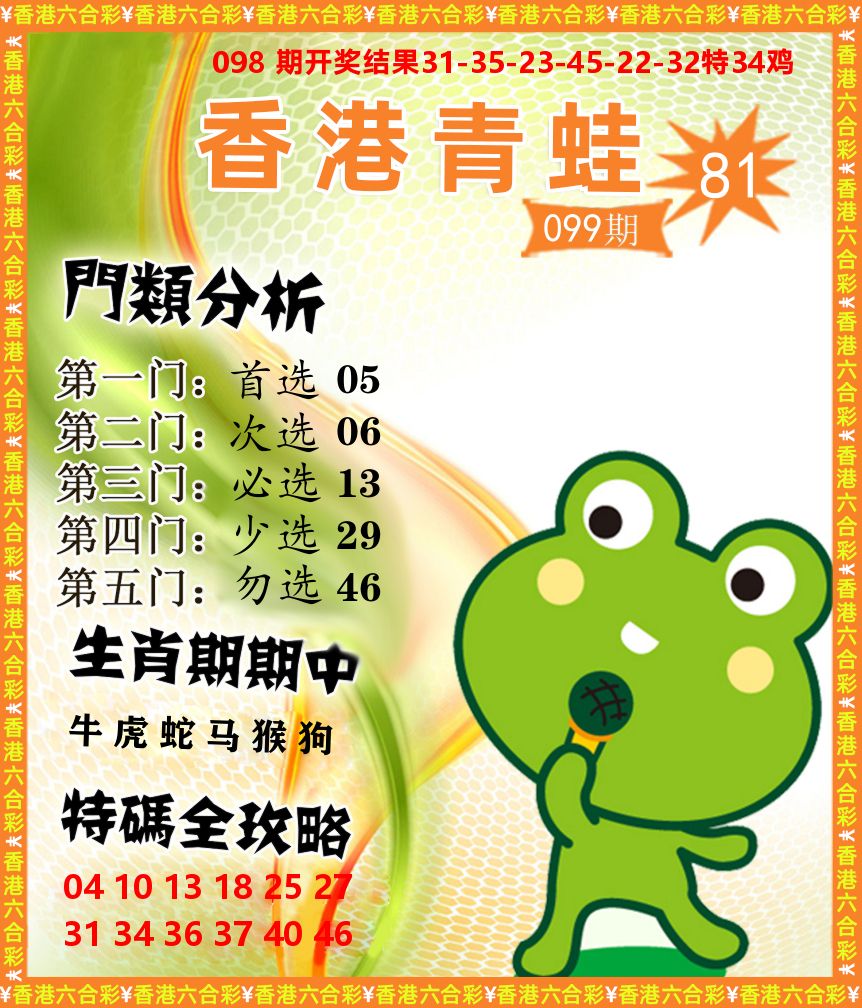 青蛙系列81 第99期